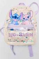 Nueva Mochila Disney Para Niños Y Niñas Con Estampado De Stitch En Color Off-White Decoración De Estrella De Lentejuelas Transparente Y Estilo Lindo De Alta Calidad - details 5