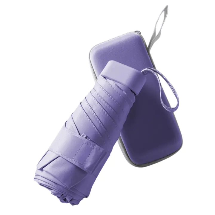 vattenskydd Paraguas plegable con estuche color Lilac - 1