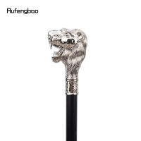 Bastón Decorativo De Lobo Blanco Con Barba Elegante Y Moda Para Caballero Cosplay Knob Cane De 93cm Material De Acero Y Aleación De Aluminio - details 5