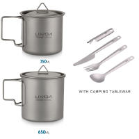 Taza De Camping De Titanio Portátil Con Mano Doblada Adecuada Para Picnic Tamaño 300ml / 350ml / 450ml / 550ml / 650ml / 750ml - details 17