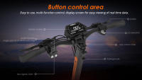 Patinete Electrico KuKirin G3 Pro 1200W*2 Motores Todo Terreno con Neumáticos de 10 Pulgadas, Batería Extraíble de 52V 23.2Ah, Autonomía Máxima de 80 KM, Velocidad Máxima de 65 Km/h, Doble Amortiguador, IP54 a Prueba de Agua, Doble Freno de Aceite - details 5
