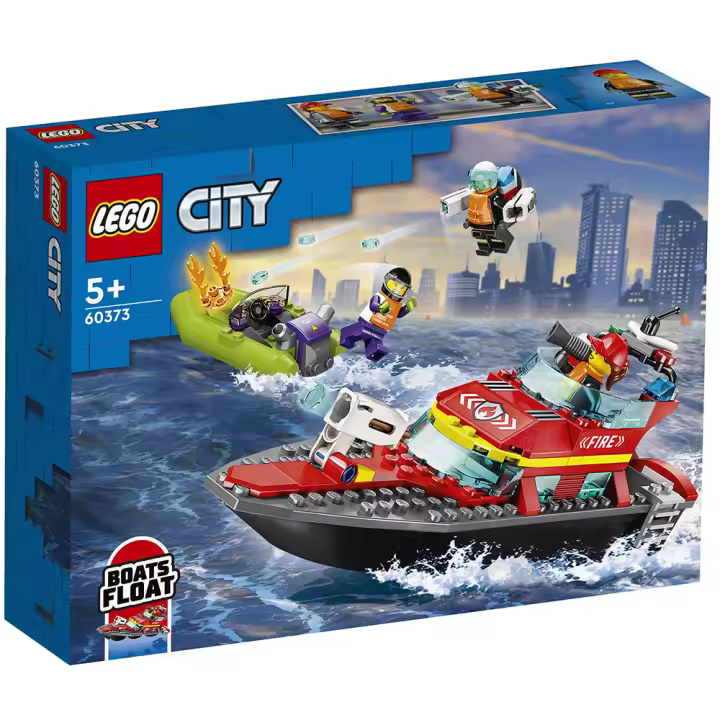 LEGO CITY - LANCHA DE RESCATE DE BOMBEROS, 60373, TIENDA CON LICENCIA OFICIAL - 1