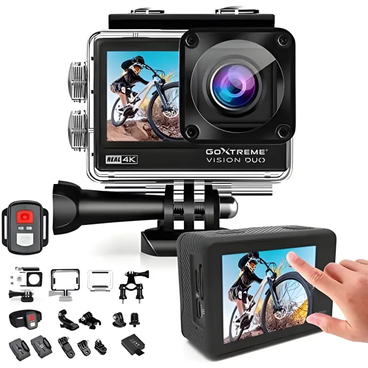 Cámara Deportiva 4K Easypix Goxtreme Vision Duo - Accesorios Incluidos - 1