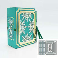 Caja De Regalo 3D Plegable Con Borde De Artesanía Y Marco Herramientas De Corte Metálico Para Scrapbooking Decorativo Y Encaje Manual - details 23