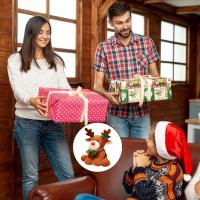 Peluche de reno navideño, 32 cm, alce navideño, almohada de peluche suave, peluches navideños, ciervo, colección de regalos de peluche navideños - details 4