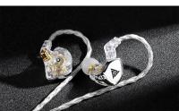 QKZ Q1 MAX Auriculares Con Cable De Audio Mejorado 16 Soportes 352 Núcleos 3en1 Platinado Plateado MMCX QDC KZ C Compatible Con HBB ZXT AS16 pro ZSN pro X - details 10