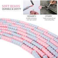 Banda De Saltar Ajustable Antideslizante Con Mango Suave Y Perlas Trenzada En Segments Para Entrenamiento De Fitness Y Juego - details 3