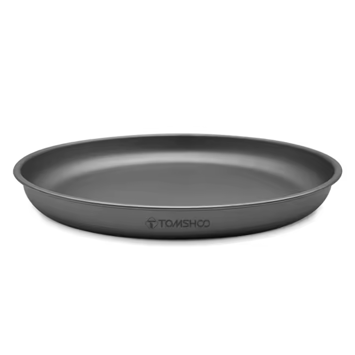 Tomshoo Sartén De Titanio Ligera De 1000/1500ML Plato Para Comida Contenedor De Alimentos Para Camping Y Senderismo Al Aire Libre - 1