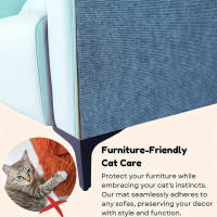 Alfombrilla De Subida Para Gatos Con Adhesivo Autoadhesivo Antideslizante Protector De Muebles Tapete De Rascado Multifuncional Para Mascotas Accesorio Para Animales - details 2