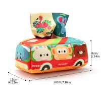 Juguete Educativo Montessori De Tela Para Bebés Caja De Pañuelos Sensory Juguete De Aprendizaje Para Niños Pequeños Ejercitando Los Dedos Regalo De Cumpleaños - details 3