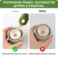 Cepillo De Limpieza 3 En 1 Silicone Para Botella Y Tapa De Botella Cepillo De Silicona Multiusos En U Para Limpieza De Ranuras Y Cubos Herramienta De Limpieza Del Hogar - details 2
