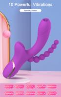 Vibrador Estimulador De Punto G De Conejo Para Mujeres Y Parejas Juguete Sexual Anal Dildo Doble Penetración Silicone 21cm - details 2