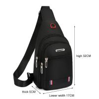 Bolsa de mensajero de un hombre Bolsa de pecho Unisex Lienzo Ocio - details 4
