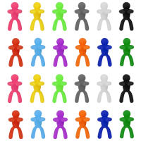 24pcs Marcadores De Vidrio Resistente Al Agua Con Identificadores Multicolor Para Fiestas Encantos De Vino Con Bandeja Adhesivos Para Bebidas - details 1