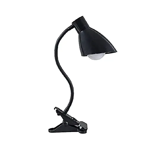 Lámpara de manguera modelo clip negro Solo se pueden utilizar bombillas LED de 5w. - 1
