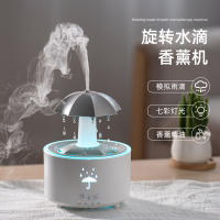 Control remoto rotación gota de agua máquina de aromaterapia humidificador oficina en el hogar escritorio luces de colores atmósfera habitación con aire acondicionado hidratación - details 1