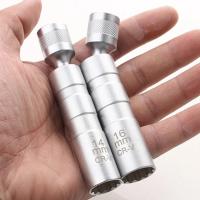 Adaptador De Llave De Encendido Spark Plug Set Universal Con Mango Flexible Magnético Y Pared Delgada 3/8" Herramienta De Reparación De Coche 14mm 16mm - details 0