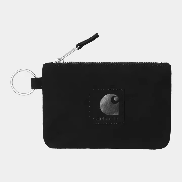 Cartera Negra Carhartt Artificial Suede Zip Wallet Black - 1