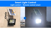 Luz Solar LED para exteriores, reflector de jardín luminoso, impermeable, luz Solar de pared para escaleras, atenuación de luz, tiempo, Control remoto - details 4