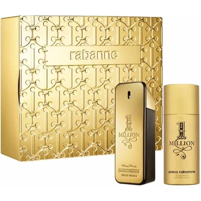 Paco Rabanne - 1 Million EDT 100 ml y desodorante 150 ml. Perfume masculino vibrante con mandarina, canela y fondo — oferta en Miravia