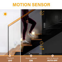 Lámpara LED De Sensor De Movimiento Para Habitación De Niños Con Sensor De Atardecer Hasta Medianoche Luz Nocturna Dimmable Sin Cable Eficiente Energéticamente Con Enchufe UK EU Para Pasillo - details 5
