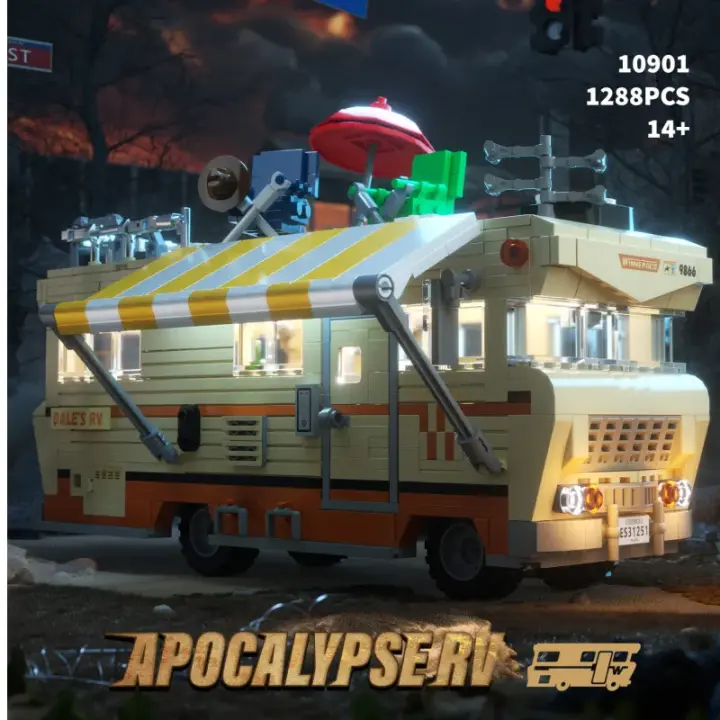 Bloques De Construcción DIY MOC 'The Walking Dead' RV Car 1288 Piezas Juguetes Creativos Para Niños Modelo De Dale's RV Regalo De Navidad - 1