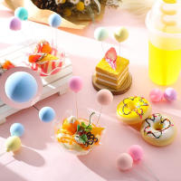 16 PCS Mini Toppers De Galleta De Arcoíris Colorido Para Cumpleaños Baile De Quinceañera Boda Fiesta Decoraciones De Pastel Suministros - details 3