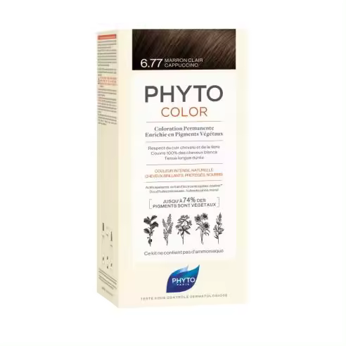 PHYTOCOLOR VEGETAL 6.77 MARRÓN CLARO CAPUCHINO - 1