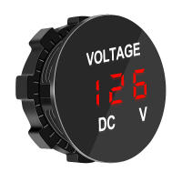 Voltímetro Digital Para Coche Motocicleta Barco Medidor De Voltaje Eléctrico Pantalla LED Impermeable DC 12V-24V Medidor De Voltaje - details 3