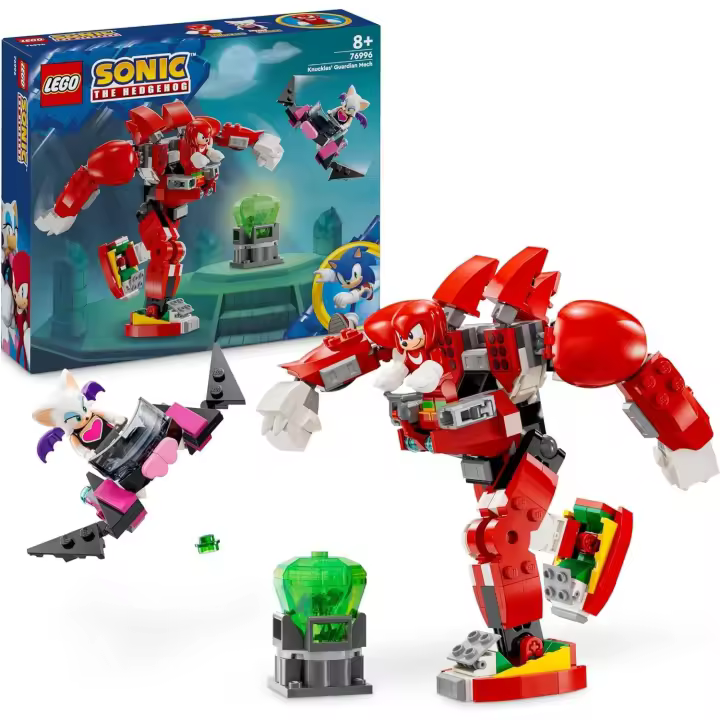 Lego Sonic Robot Guardián de Knuckles  Sonic 76996 Personajes del Videojuego Knuckles y Rouge con la Esmeralda Maestra - 1