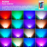 2PCS Luces De Escenario RGB De 16 Colores Con Control Remoto Para Jardín 4 Modos De Iluminación Protección IP65 Fuente De Alimentación AC 110-240V Plugs EU/US/UK - details 11