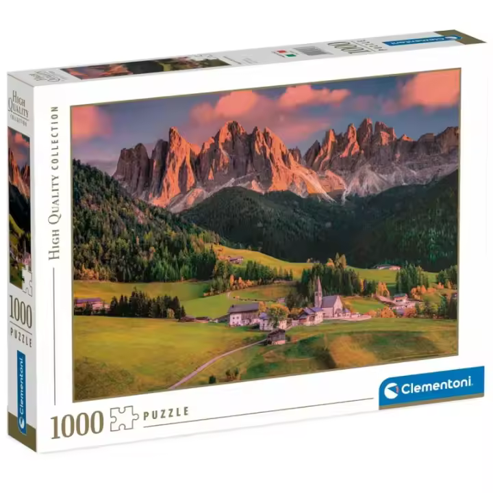 Puzzle 2000 Piezas Valle de Funes Italia - Clementoni - 1