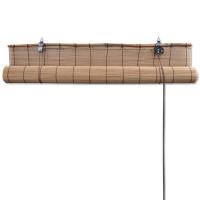 vidaXL Estor enrollable de bambú 2 unidades marrón 80x160 cm - details 3