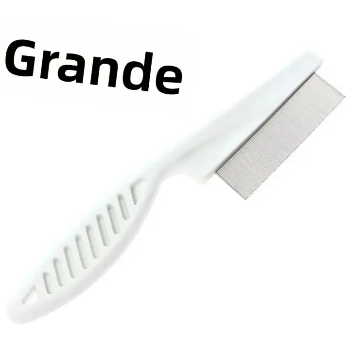 Peine De Acero Inoxidable Para Perros Y Gatos Cepillo De Aseo Para Mascotas Herramienta De Pelaje Y Pulgas Ideal Para Baño Y Limpieza - 1