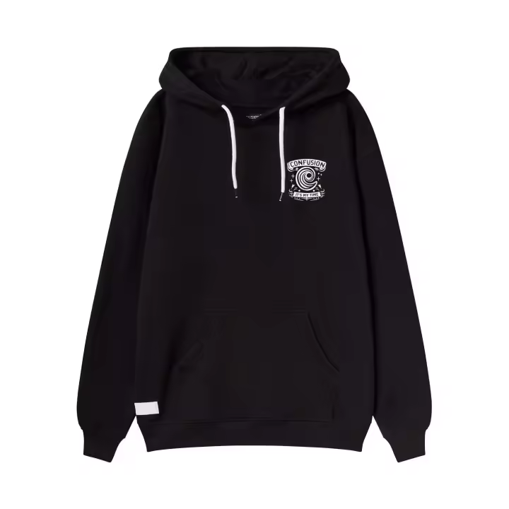 BLACK BIRD BLACK HOODIE - 1