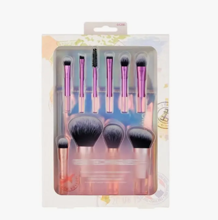 Set De Broches De Maquillaje Ecológicas Herramienta De Pincel Para Blush Material De Cabello De Zorro Y Mano De Caza - 1