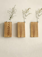 Elegantesvasos De Madera Para Pared Estilo Rustico Decoración De Granja Para Flores Artificiales Y Suculentas Plantas Envasadas - details 3
