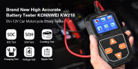 KONNWEI KW218 Analizador De Sistema De Batería Para Coche Y Motocicleta 12V 6V Prueba De Carga Y Arranque 2000CCA Herramientas Para El Automóvil - details 1