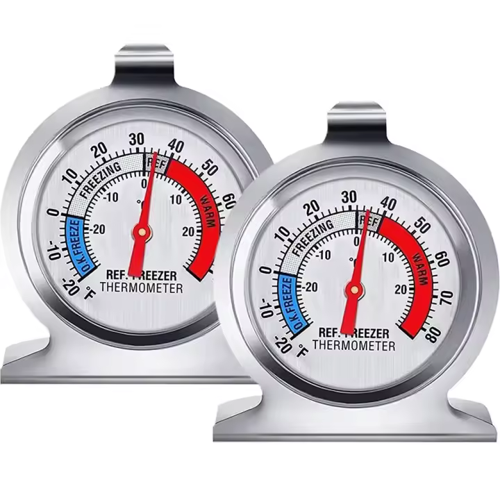 Termómetro De Refrigerador Y Congelador Clásico En Escala Grande Con Indicador Rojo Preciso Para Nevera Y Cooler Pack De 2/4/16 Piezas - 1