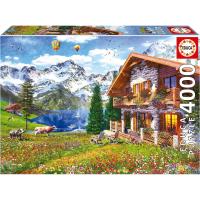 Educa  Puzzle 4000 Hogar en los Alpes Medida montado: 136 x 96 cm.+ 14 años Educa 19568 - details 4