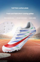 Zapatos De Entrenamiento De Atletismo Health Spike Para Hombres Y Mujeres En Competencias De Larga Distancia Corrida Y Salto 2218 Microfibra PU CANVAS Técnica ForMotion Suela De Goma Mesh (Air Mesh) Negro Blanco Tallas 36-46 - details 1