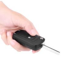 Banner - Carcasa mando llave del coche 2 botones compatible con Opel negro