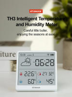 Sensor De Temperatura Y Humedad Electrónico WiFi Xiaomi Duka TH3 Recargable Inteligente Medidor Digital De Clima Globales Versión Disponible - details 0