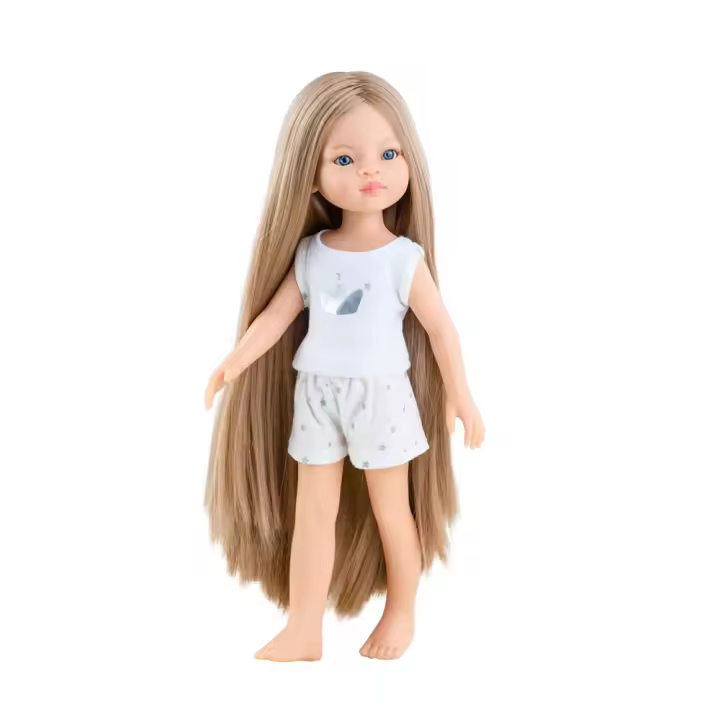 Muñeca Amigas Manica Pijama Blanco 32 Cm (Paola Reina 13208) - 1