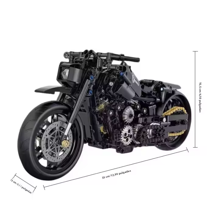 Bloques De Construcción Técnicos Para Motocicleta Modelo MOC Duke Harleys Carreras De Motocicletas Juguetes Para Niños Regalo Bloques De Vehículo Pequeño Compatible Con Lego ABS Sin Batería - 1