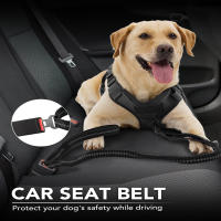 Correa Táctica De Goma Para Perros Pesados Con Absorción De Choque Y Reflejos Correa Para Grandes Perros Con Seguro De Asiento De Coche - details 1