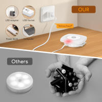 Aigostar Luz Nocturna Infantil con Sensor de Movimiento 3 Modos (AUTO/ON/OFF) , Luz Armario LED USB Recargable, Lámpara Nocturna para Habitación, Pasillo, Cocina, Escaleras, 0.5W 3000K Blanco Cálido - details 5