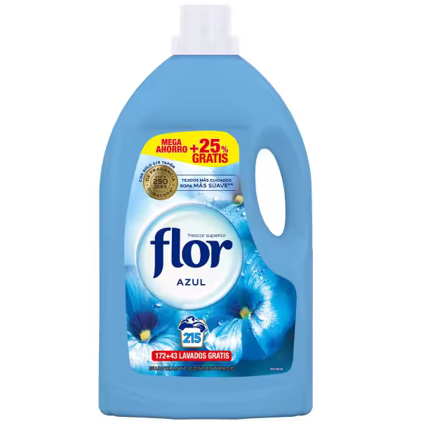 Flor Azul Suavizante Concentrado para la ropa - 215 lavados - 1