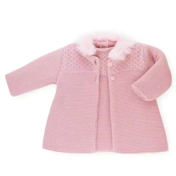 Conjunto Abrigo Pelito+ Vestido Tania para Bebé Niña Sardon Otoño-invierno 2022 - 1