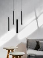 Lámpara Colgante Moderna Nórdica LED Doble Cabeza Para Comedor 2m Con Tubo Decorativo De Cilindro Lámpara De Pared Chandelier - details 7